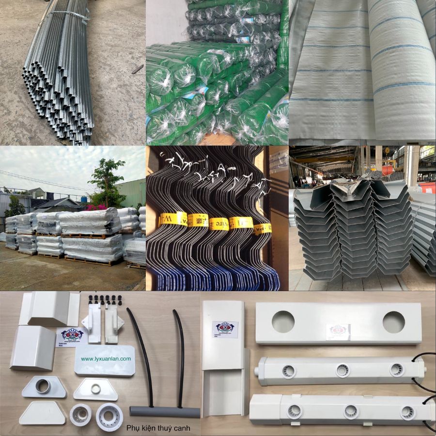Vật tư nhà kính: màng, lưới, ống và phụ kiện tưới